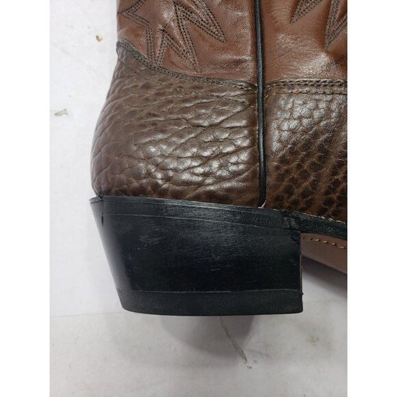 Vintage Union Made Cowboy Western Boots Mens 7.5E 903 40108J9 Brown - Picture 6 of 9